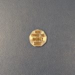 here comes the money shot stainless steel ball marker 1 white knuckle golf