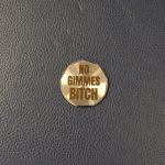 no gimmes bitch stainless steel ball marker 1 white knuckle golf