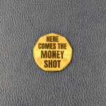 here comes the money shot brass ball marker 1 white knuckle golf