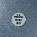here comes the money shot funny leather golf ball marker white knuckle golf